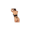 Bustier et string en dentelle noire 